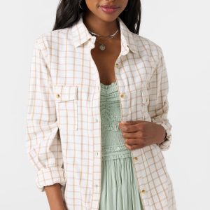 Brooks Flannel Long Sleeve Top