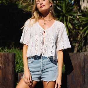 Loni Eyelet Top