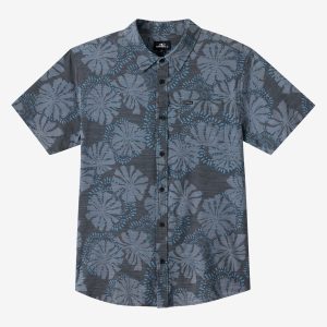 Boy's UPF Slub Standard Woven Shirt Button