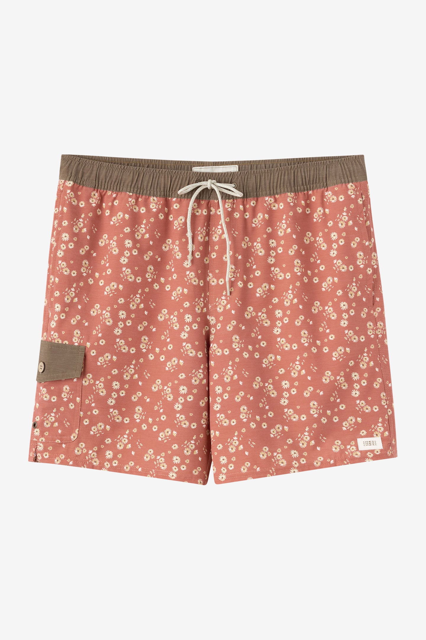 Hermosa Retro 17 Elastic Waist Swim Trunks