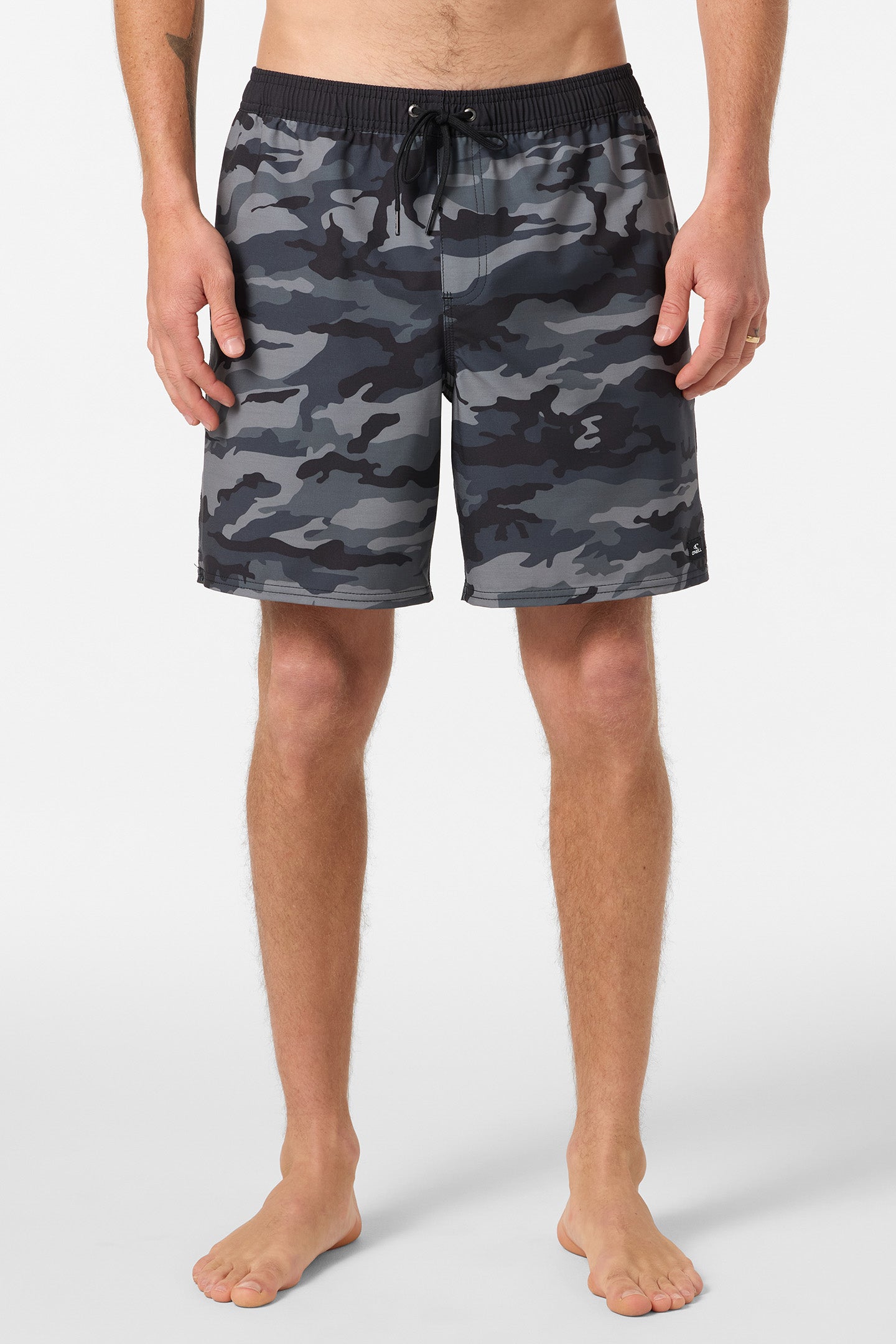 Hermosa Elastic Waist Lined 17 Swim Trunks - Image 2