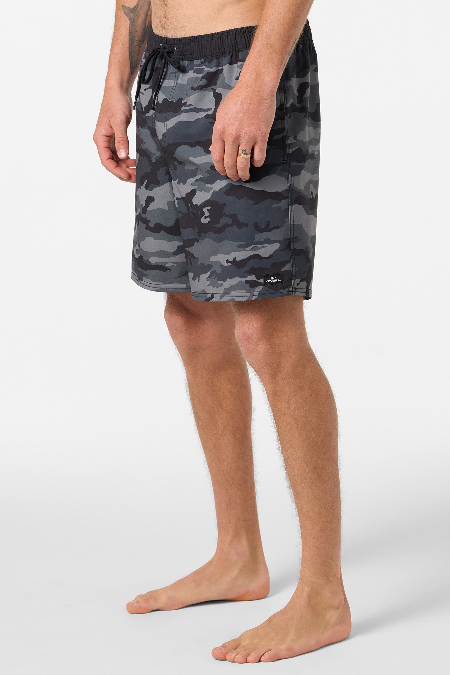 Hermosa Elastic Waist Lined 17 Swim Trunks - Image 3