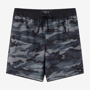 Hermosa Elastic Waist Lined 17 Swim Trunks
