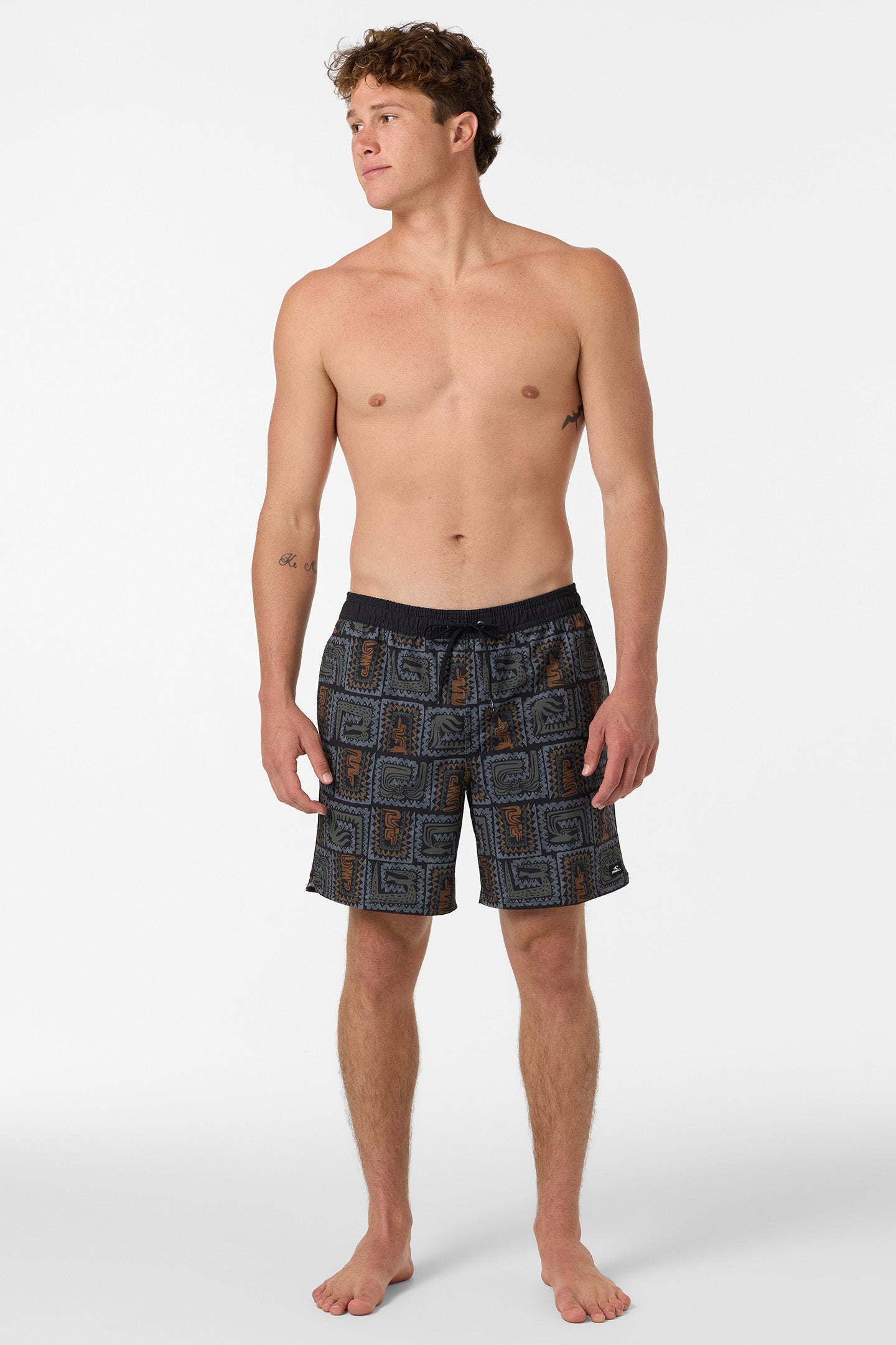 Hermosa Elastic Waist Lined 17 Swim Trunks - Image 2