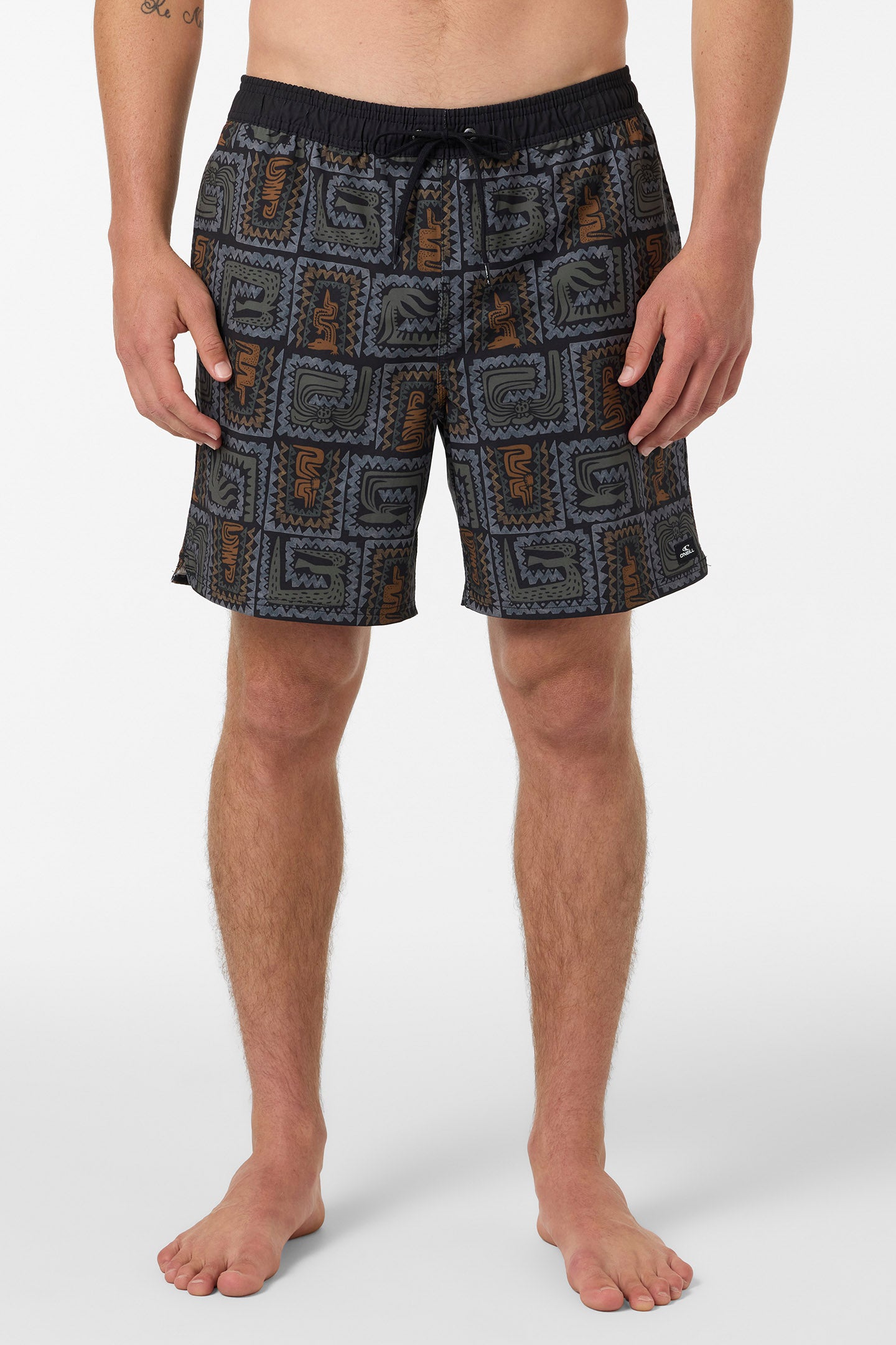 Hermosa Elastic Waist Lined 17 Swim Trunks - Image 3