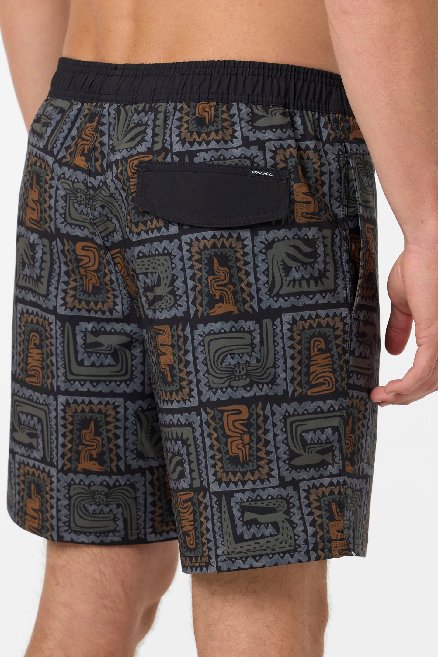 Hermosa Elastic Waist Lined 17 Swim Trunks - Image 7