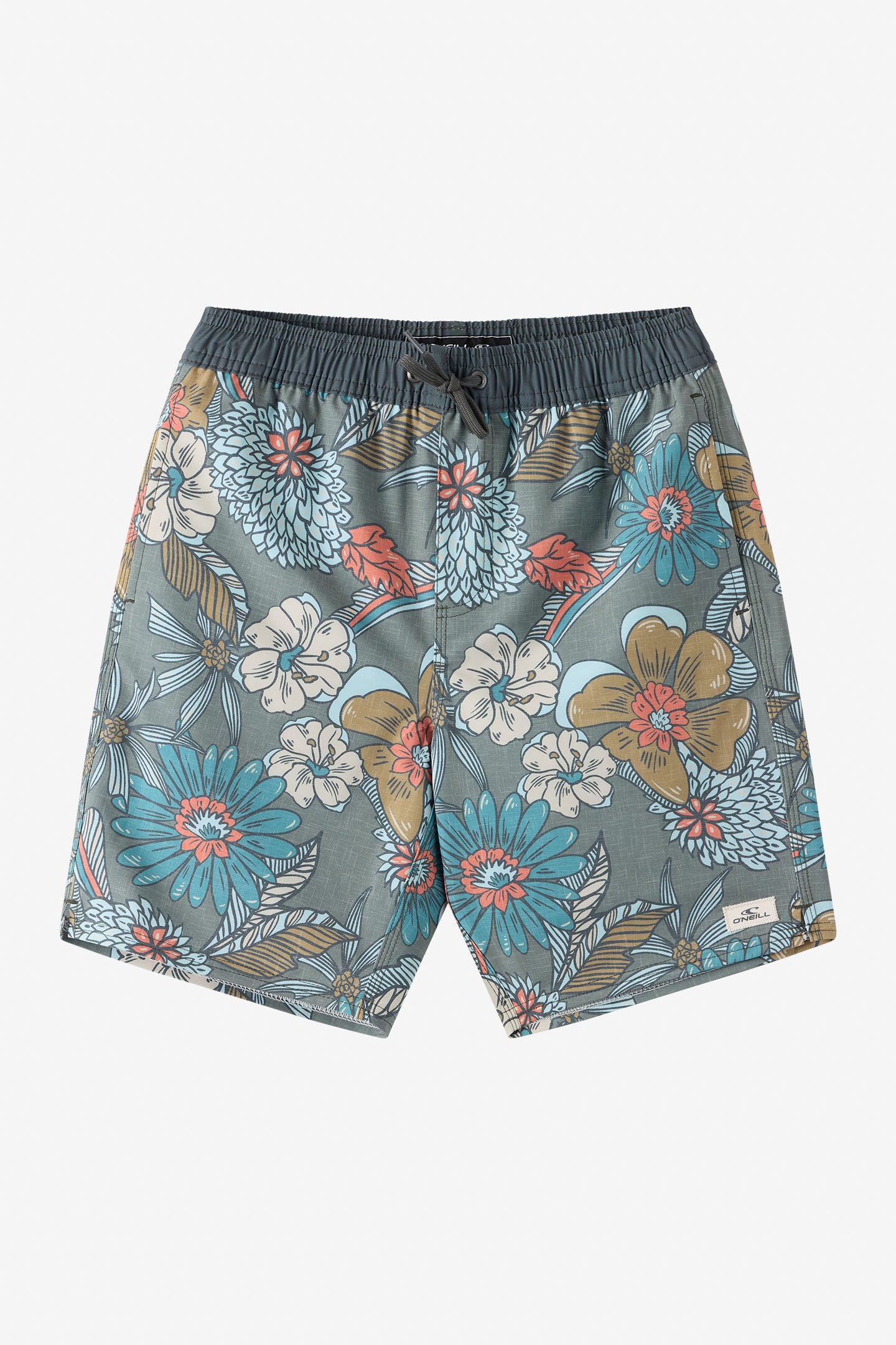 Boy's Hermosa Elastic Waist Lined 16 Swim Trunks