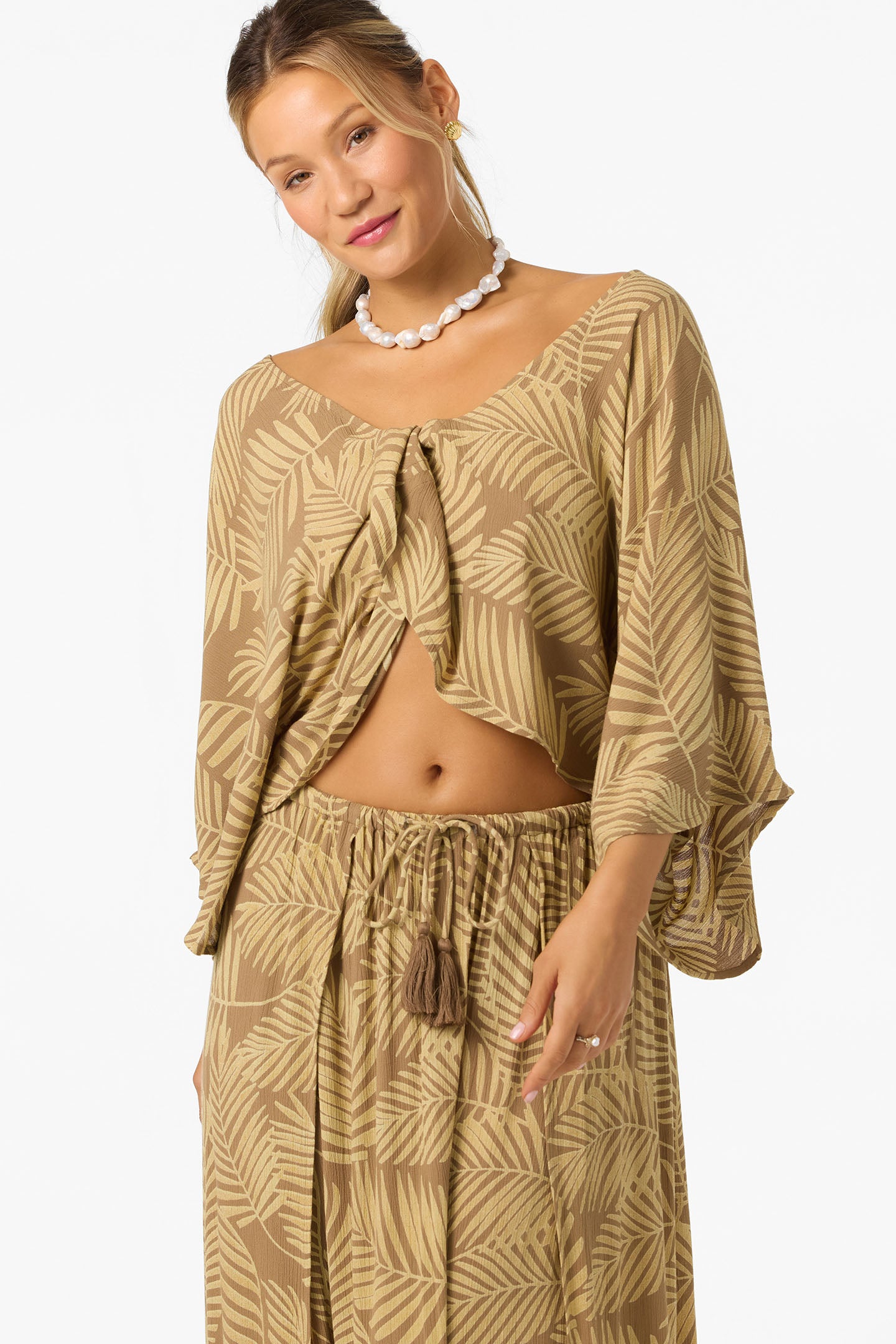 Anna Printed Reversible Cover-Up Top - Image 5