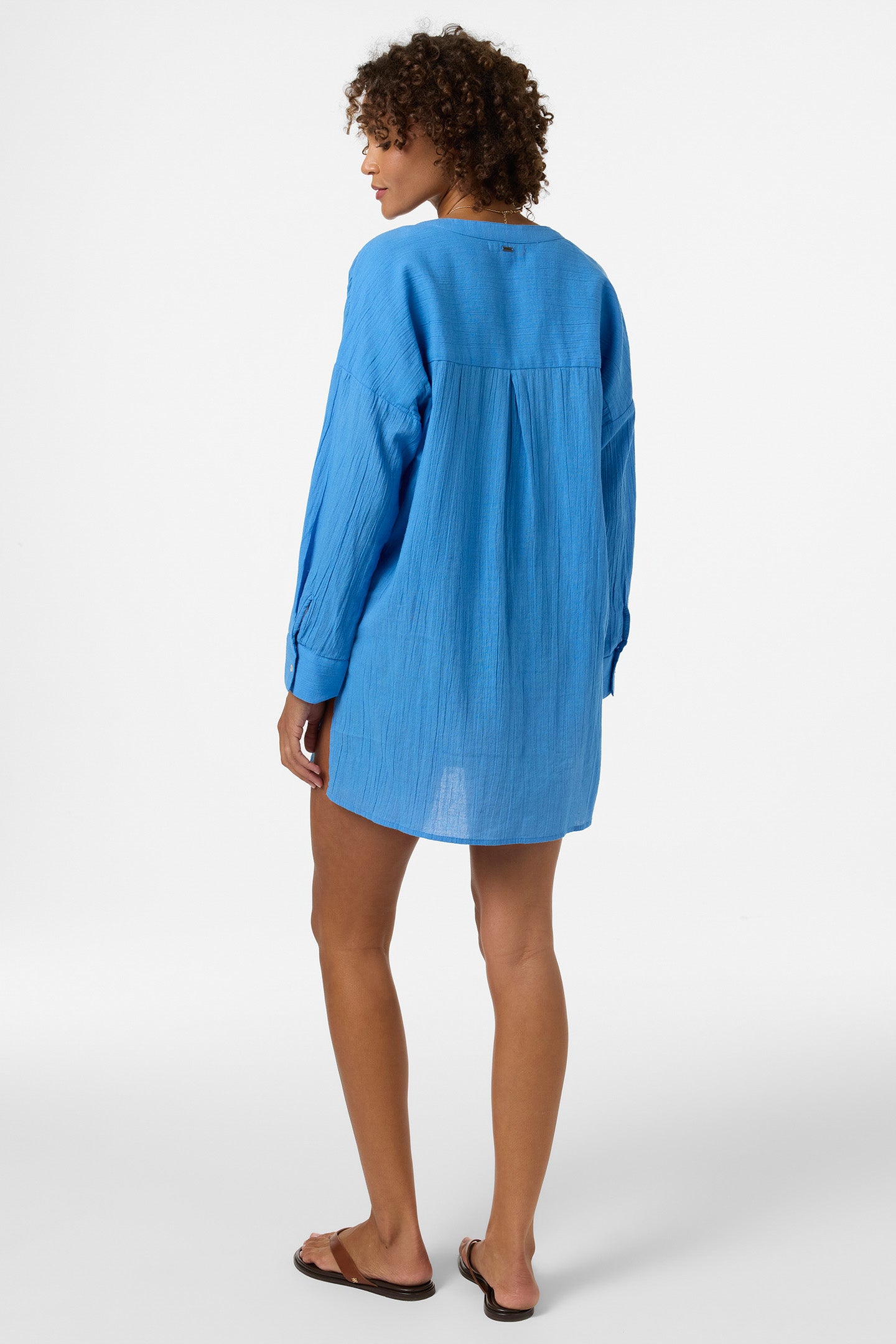 Belizin Long Sleeve Cover-Up Dress - Image 2