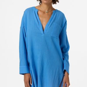 Belizin Long Sleeve Cover-Up Dress