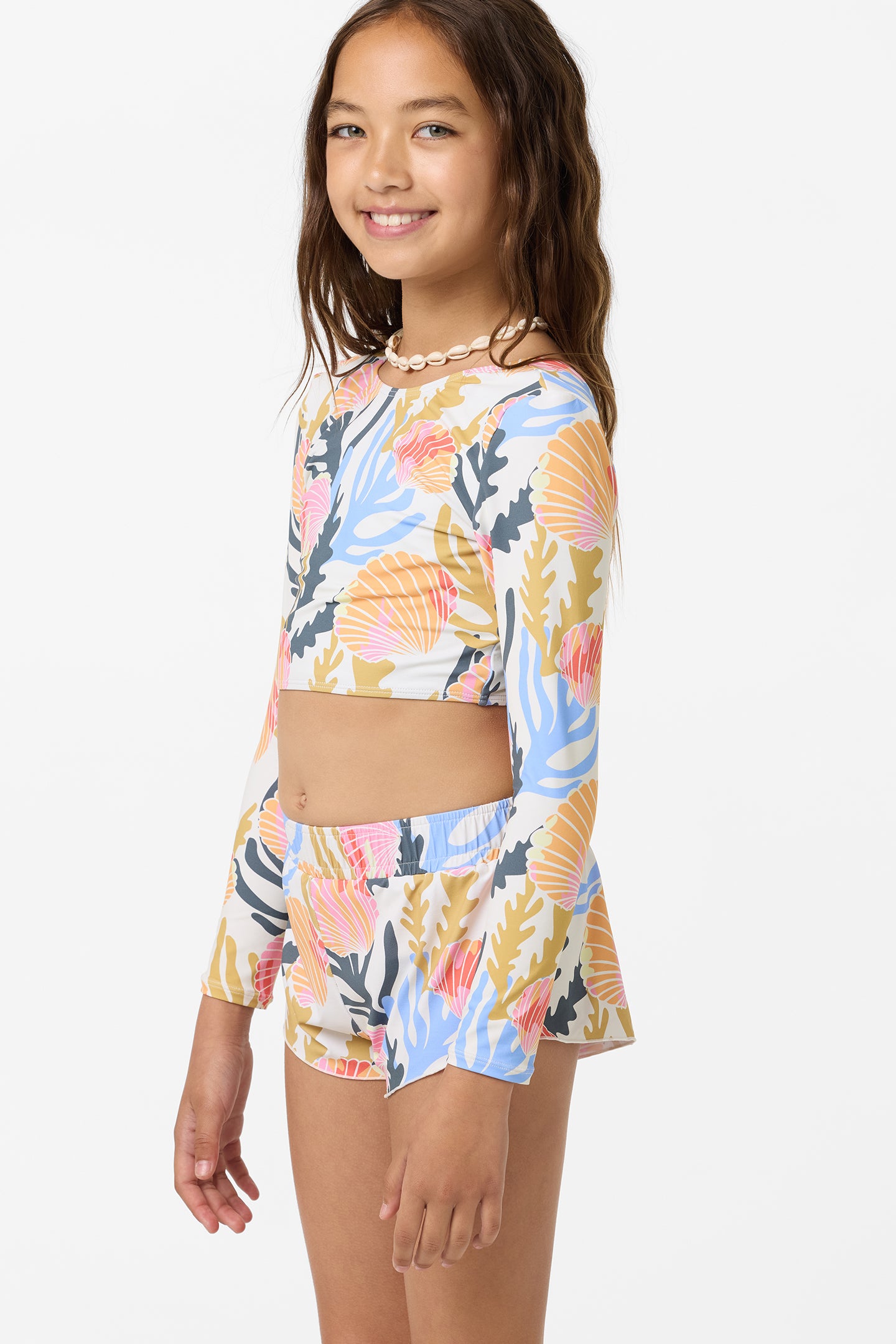 Girl's Cruising Printed 2 Elastic Boardshorts - Image 7