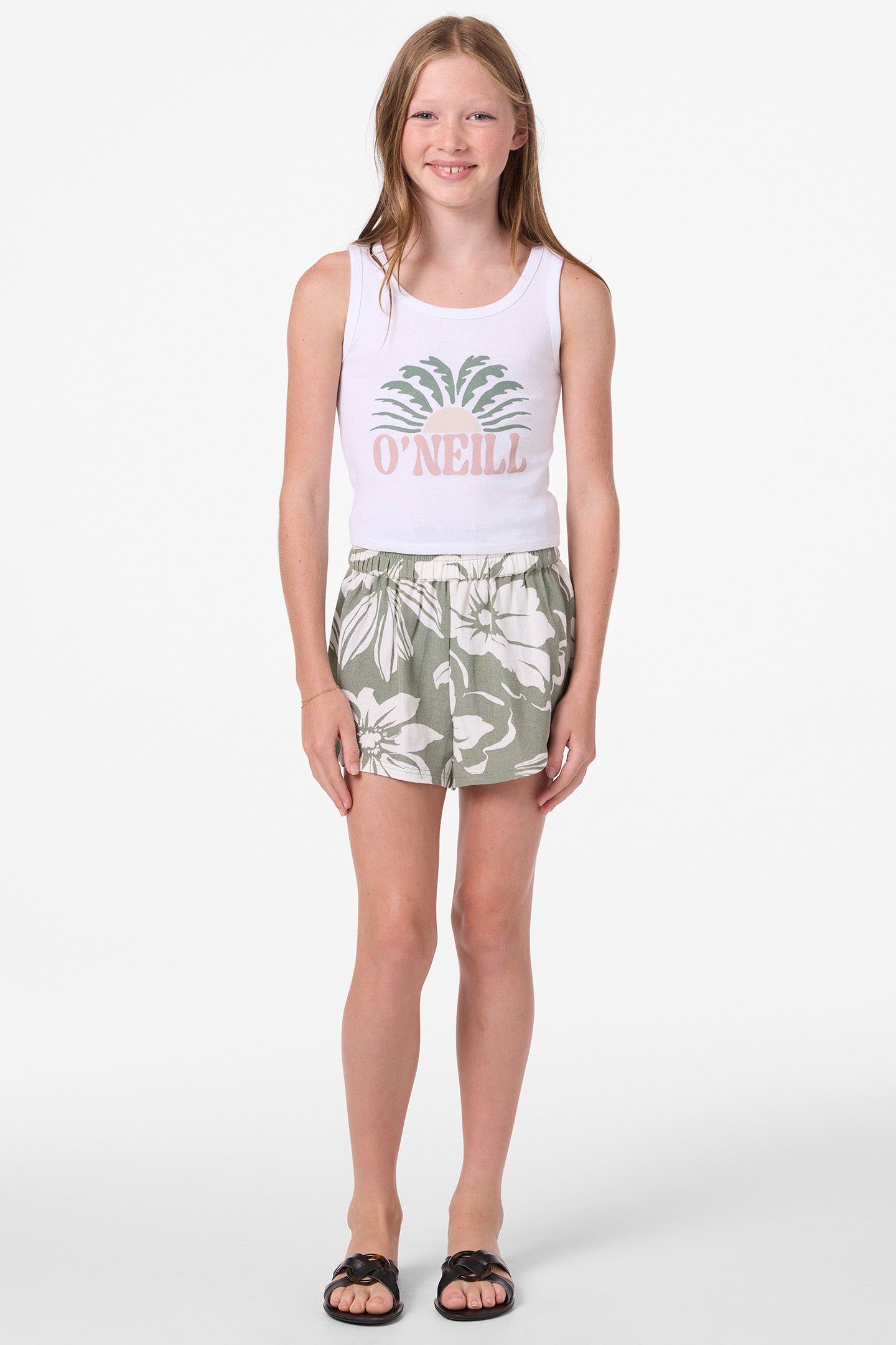Girl's Gabi Short Floral Shorts - Image 3