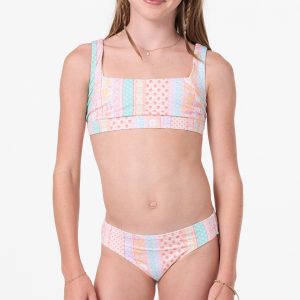 Girl's Bali Floral Square Neck Set