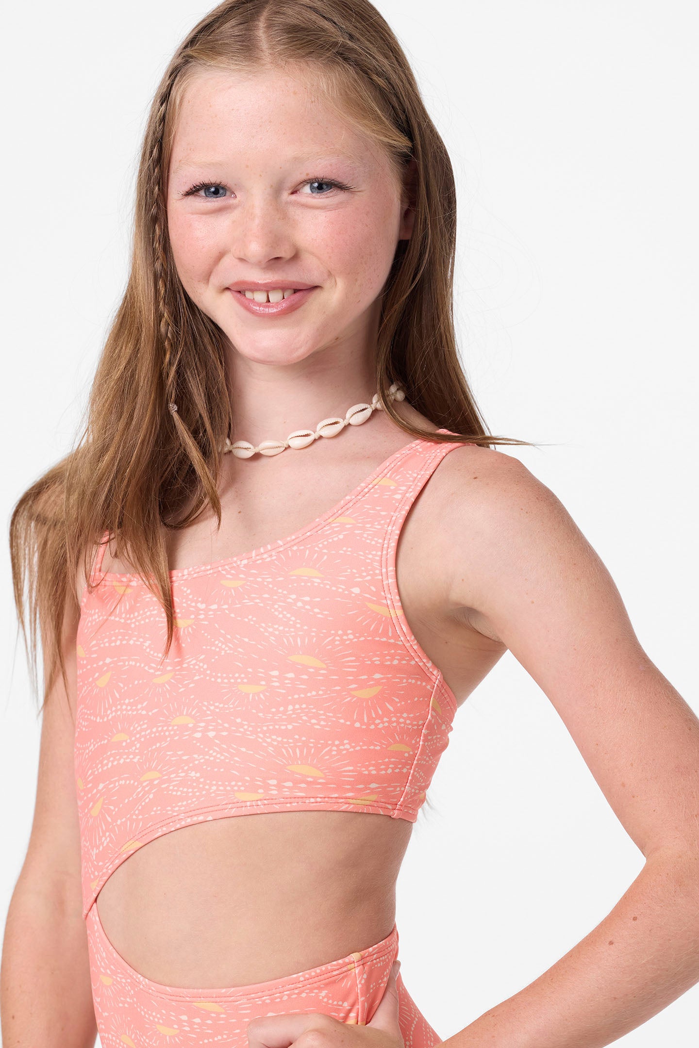 Girl's Sunshine Asymm One-Piece - Image 4