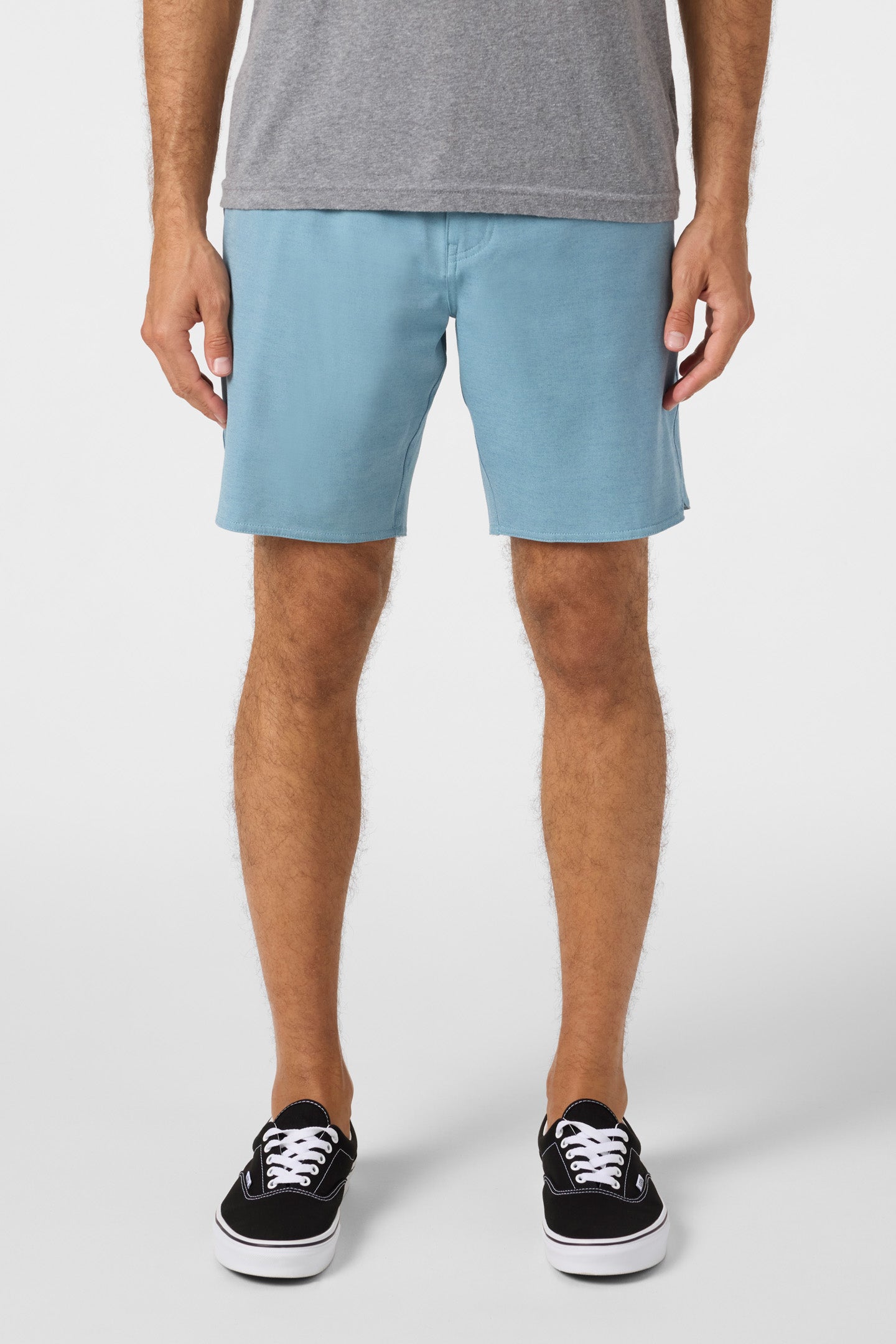 Reserve Light Check Scallop Elastic Waist 18 Hybrid Shorts - Image 2