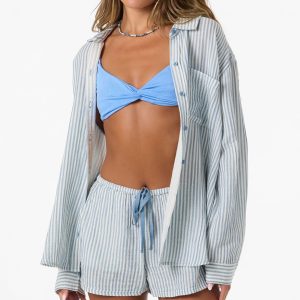 Leni Stripe Relaxed Long Sleeve Top