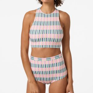 Performance Surf Glenwood High Neck Printed Active Top