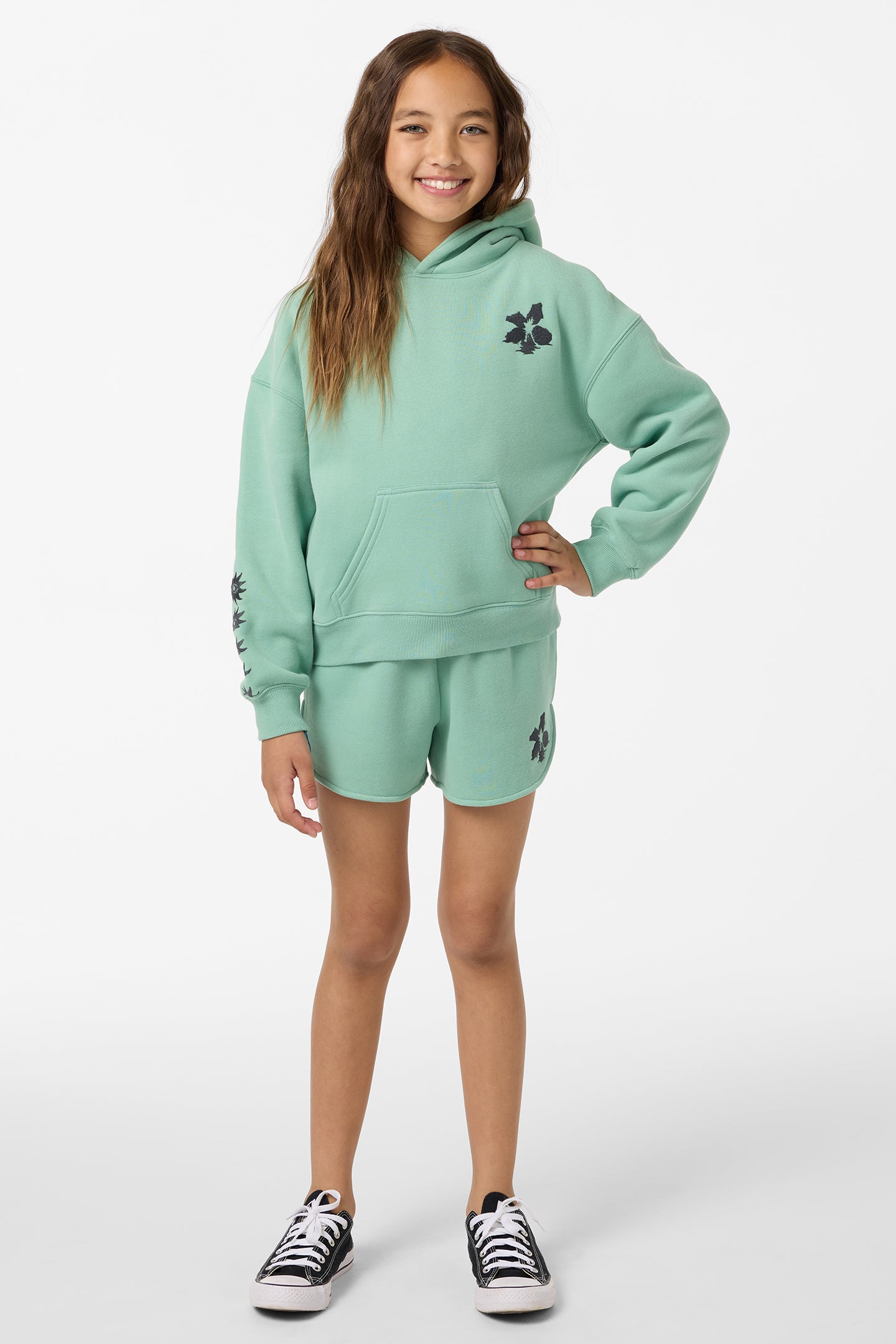Girl's Tropic Melt Scallop Lounge Shorts - Image 3