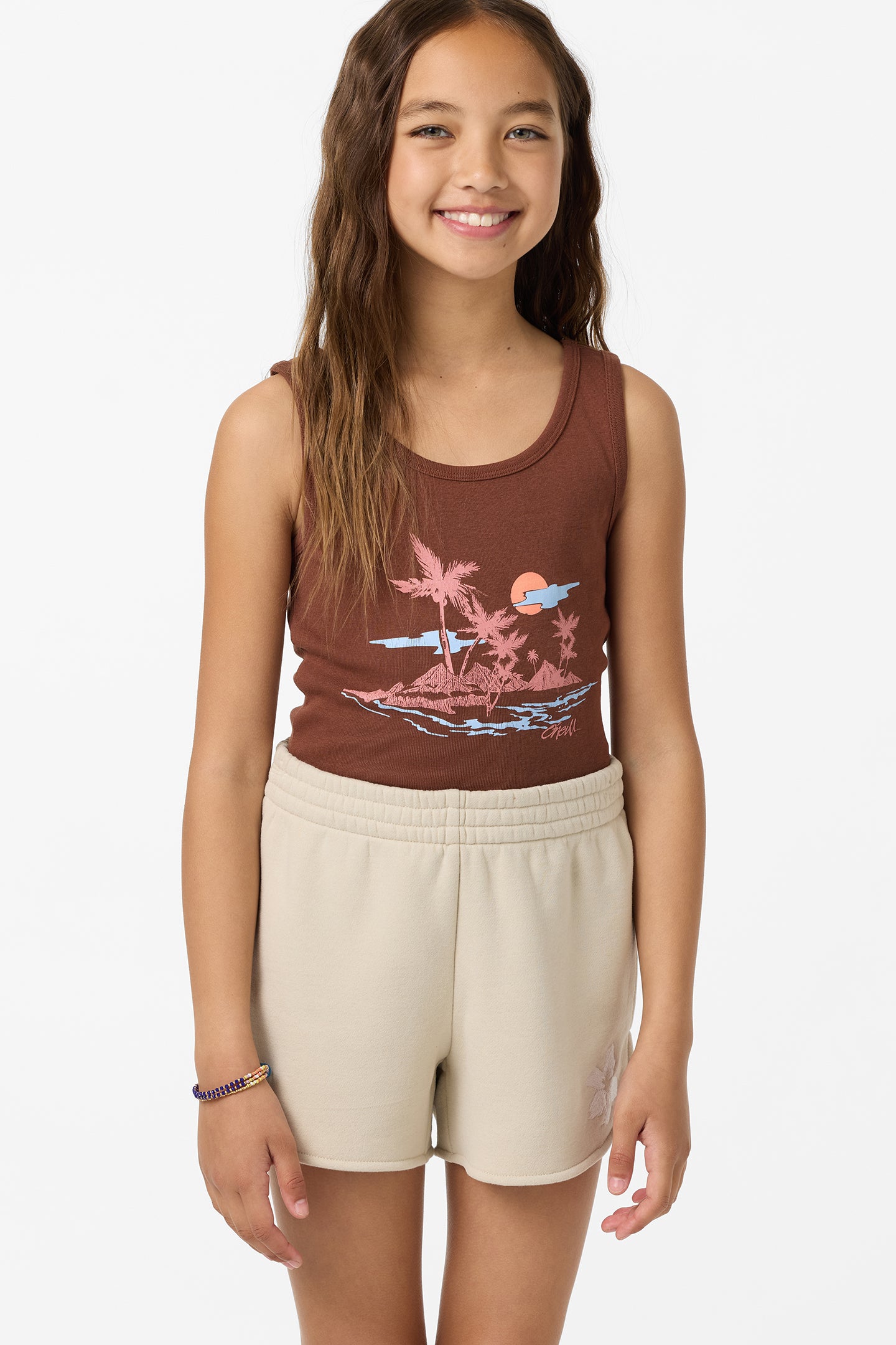 Girl's Tropic Melt Scallop Lounge Shorts