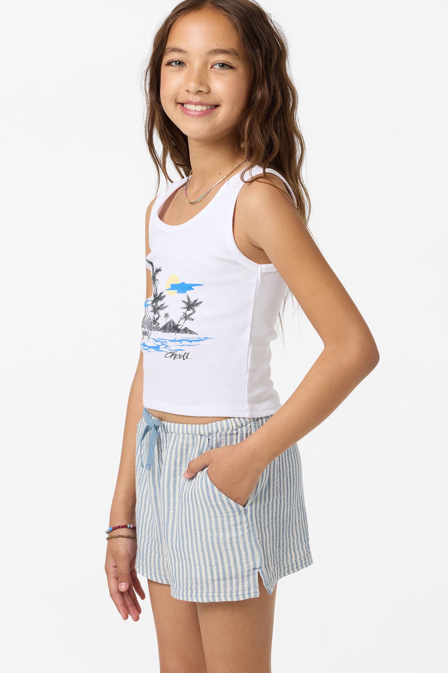 Girl's Brenda Stripe Shorts - Image 7
