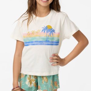 Girl's Retro Stripe Willa Skimmer Tee