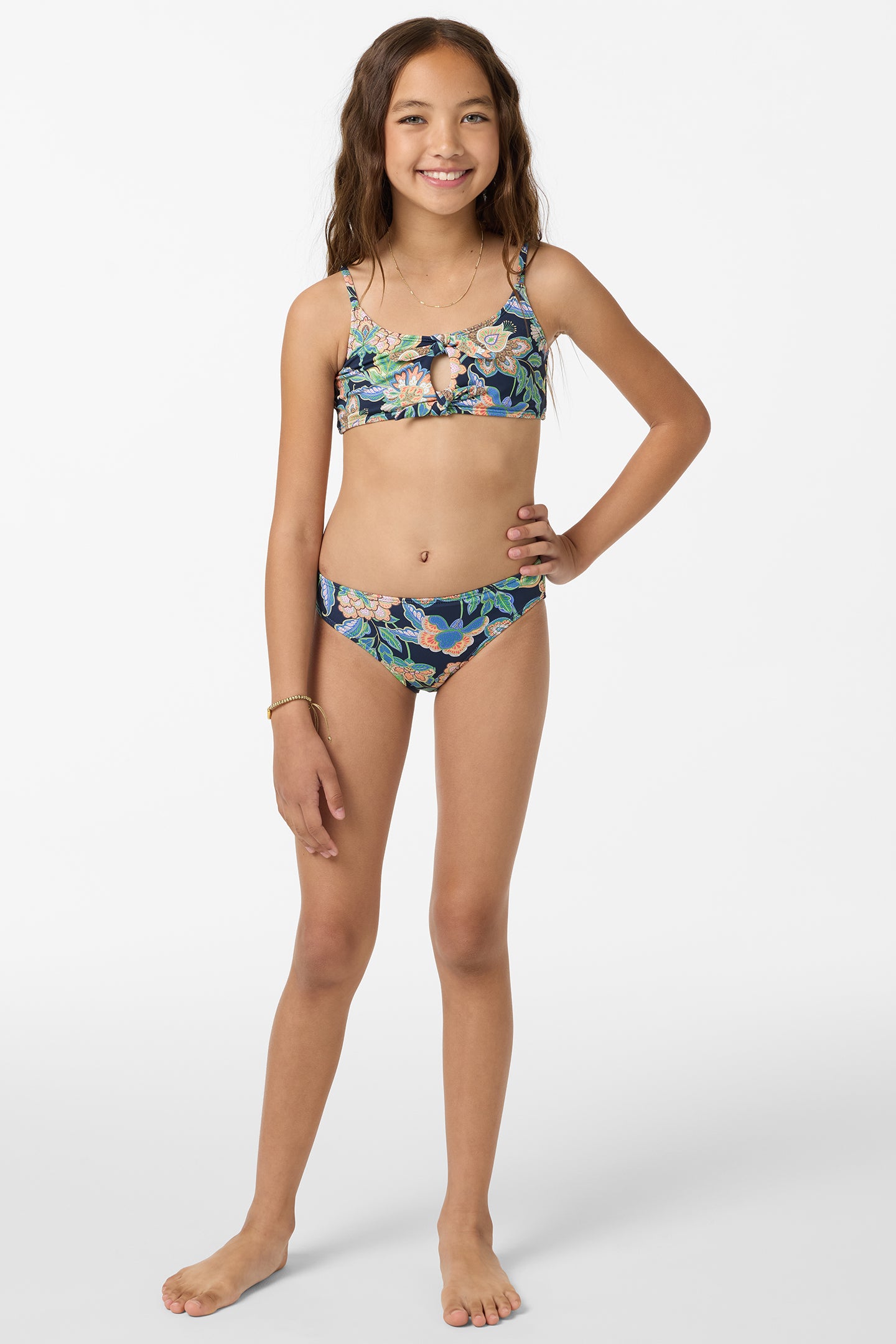 Girl's Mermaid Floral Hanky Swim Set - Image 3