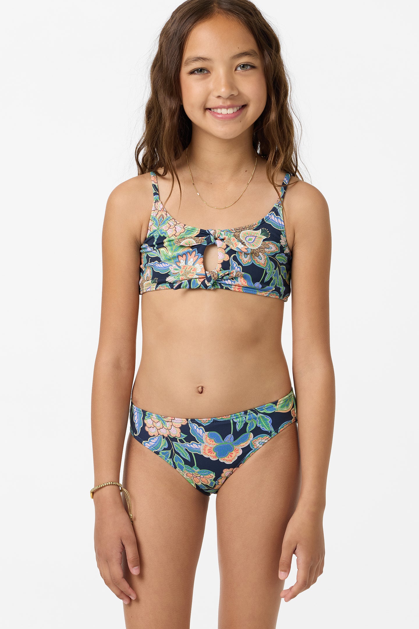 Girl's Mermaid Floral Hanky Swim Set